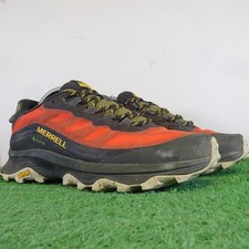 Merrell Boots Size 8 Men's Black Red Moab Speed Gore-Tex Floatpro Hiking Shoes