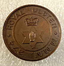 Irish Masonic Token - Royal Ulster M.M.M. No.274 - Ireland One Penny Coin