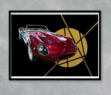 Jaguar E-Type print - Classic Car wall art S1 Artwork poster E Type V12 S2 S3