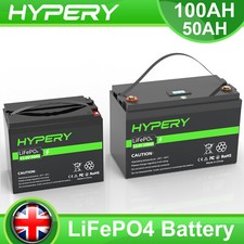 Lithium Battery 12V 50Ah 100Ah 150Ah 200Ah LiFePo4 Battery/Charger RV Off-Grid