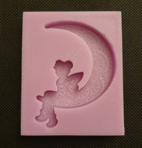 Small mandala fairy moon - mandala,