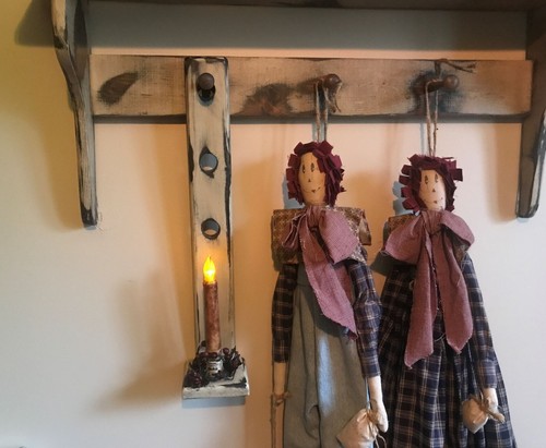 Primitive wood shaker hanging - wood,