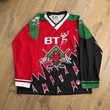 Vintage 1996  Cardiff Devils Hockey Jersey Men’s XL Red