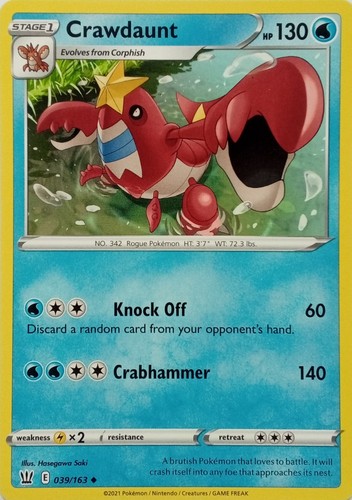 039 163 crawdaunt uncommon - 039/163,