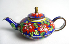 Trade Aid Teapot Shallow Floral Design