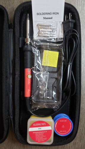 60w soldering kit 110v - kit, iron