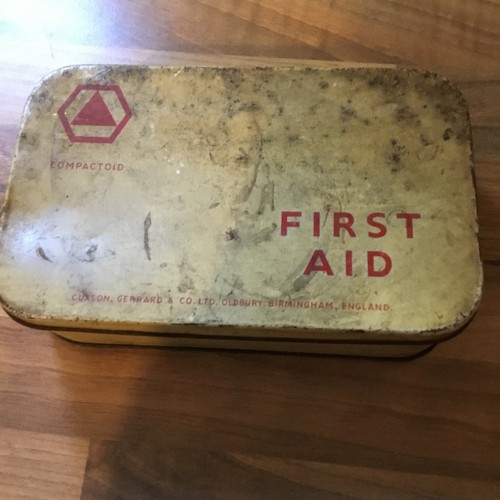 Vintage first aid - vintage, with