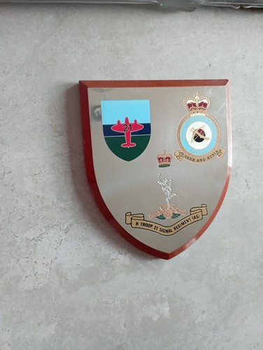 Military plaque shield h - military,