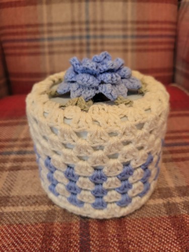 Vintage 1970s crochet toilet - crochet,