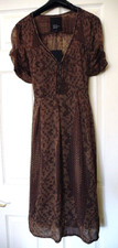 BROWN TEA DRESS by BETTY