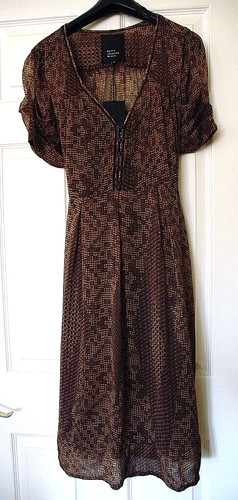 Brown tea dress betty - tea, by