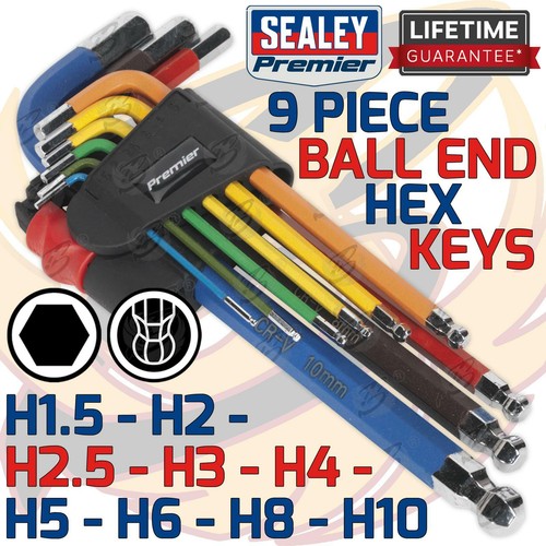 Sealey ball ended hex key - ended, set
