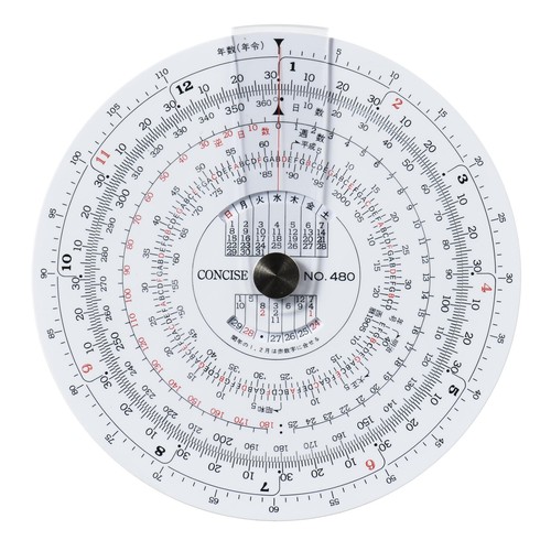 Concise circular slide rule - concise,