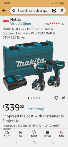 Makita 18v lxt brushless 2pc - makita,