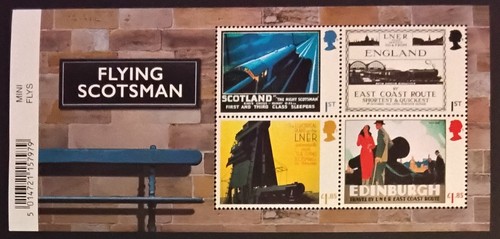 Flying scotsman mini sheet - flying,
