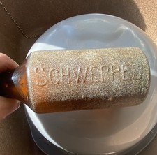 Vintage Brown Glass Schweppes