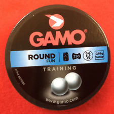Tin of 250 Gamo ROUND  LEAD BB  .22 5.5mm Air Pistol Rifle Gun Round Pellets.