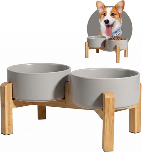 Elevated dog bowls - elevated, set