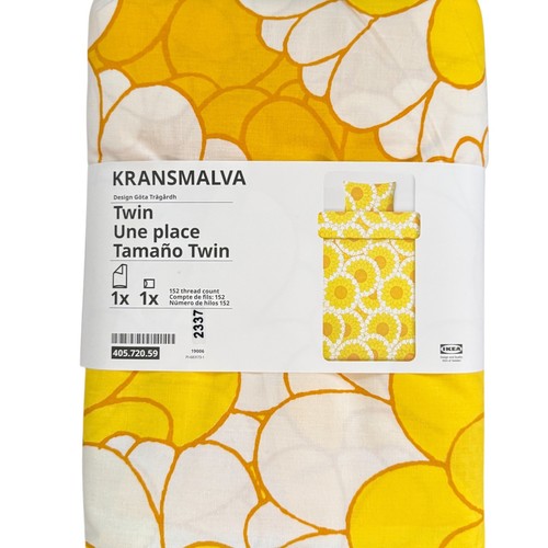Ikea kransmalva yellow floral - kransmalva,