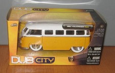 Jada Toys Dub City 1962 Volkswagen Bus Metallic Yellow & White 1:32