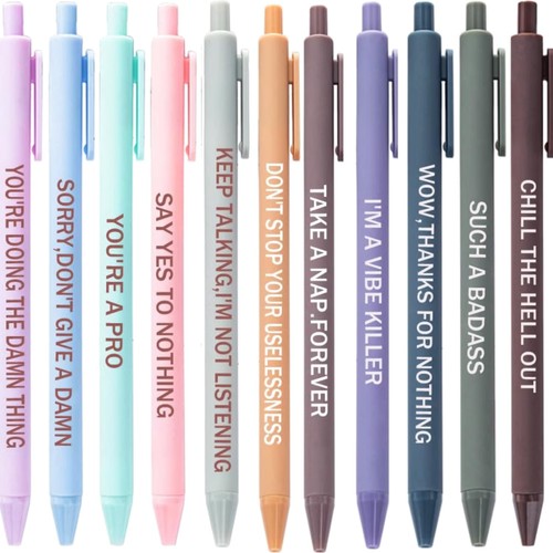 Novelty cuss word pens - novelty, set