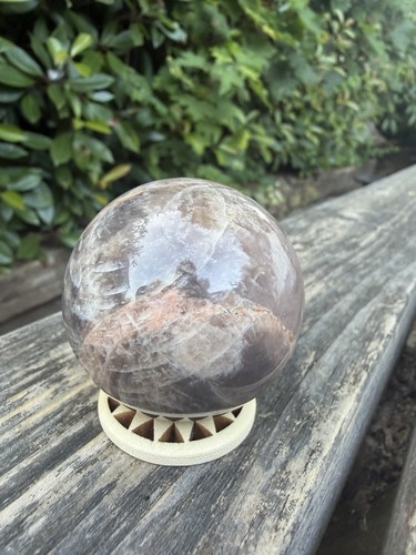 Black moonstone sphere - black,