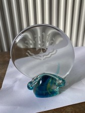 Signed vintage Mdina art glass