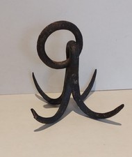 Antique, Meat Hook, Grapling, Hearth,  Black Smith Made.
