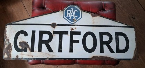 Large enamel sign - r, c