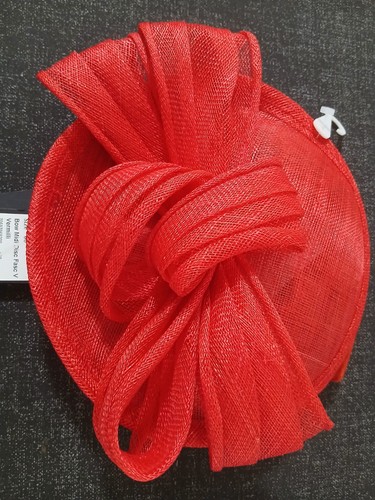 Phase eight red sinamay bow - phase,