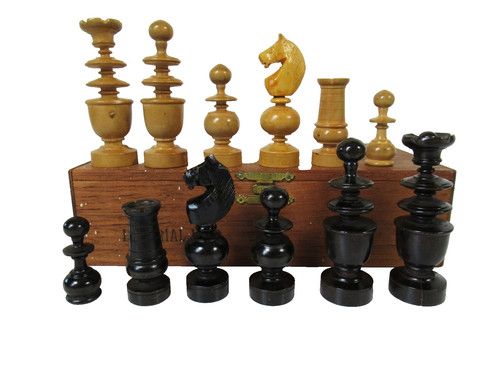 Antique chess set tournament - chess,