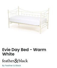 Feather And Black Evie Day Bed