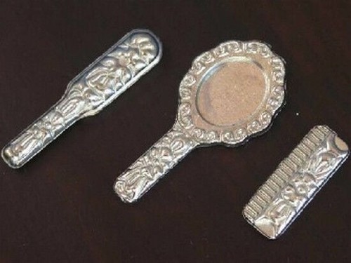 Silver set brush comb - brush,,