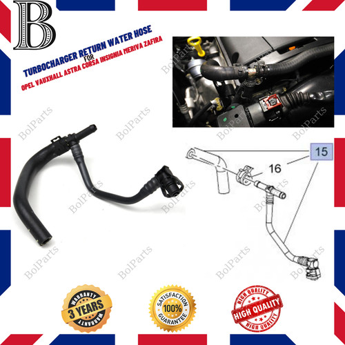 Turbo return water hose - turbo,