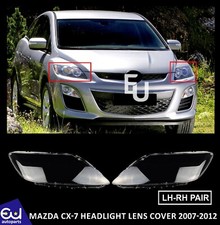 2X FRONT HEADLIGHT LAMPSHADE LENS SHELL COVER CLEAR SET FOR MAZDA CX-7 2007-2012