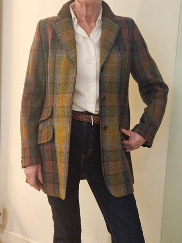 Vintage tweed hacking jacket - tweed,