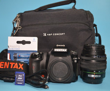 Pentax K100D DSLR Camera Bundle - 18-55mm Lens - K&F Bag - SD Card - Strap