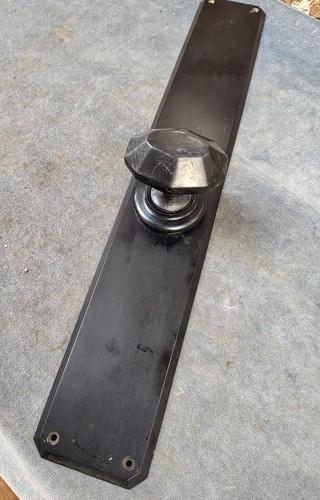 Reclaimed black bakelite door - black,
