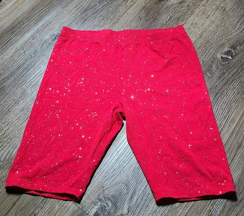 Girls red glitter - xl, 14/16