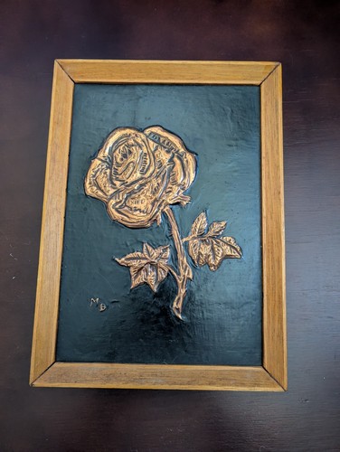 Vintage picture art - picture, copper