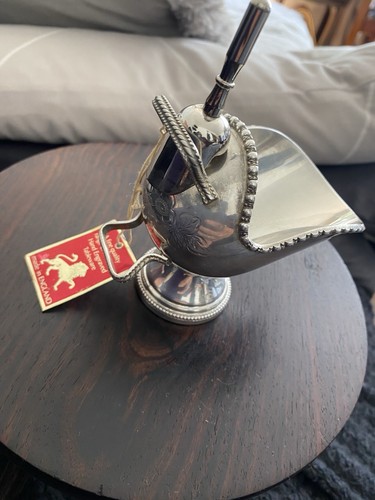 Vintage silver plated coal - silver,