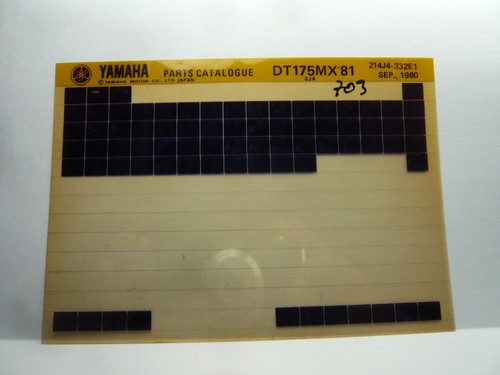 Yamaha dt175 4j4 parts - yamaha, `81