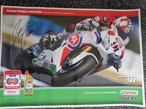 Leon haslam signed pata - leon,