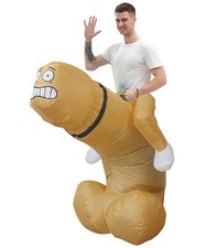 Fun Inflatable Big Willy Costume Outfit Suit Halloween or Stag Hen Party