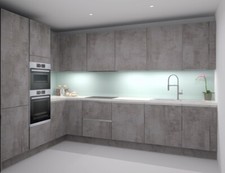 German Handleless Kitchen by Nobilia (made to order) - Furniture only