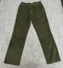 Folk Trousers Mens 4 Olive Cords Needlecord Drawstring Oi Polloi Pants Large