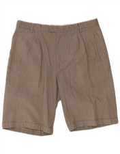 PRINGLE Mens Chino Shorts Large W36 Grey Houndstooth Cotton OE09