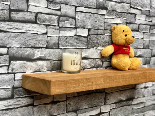 Rustic floating wall shelf - floating, &