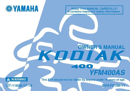Yamaha owners manual book 2004 - owners,