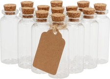 50pc Glass Bottles & Cork Lid